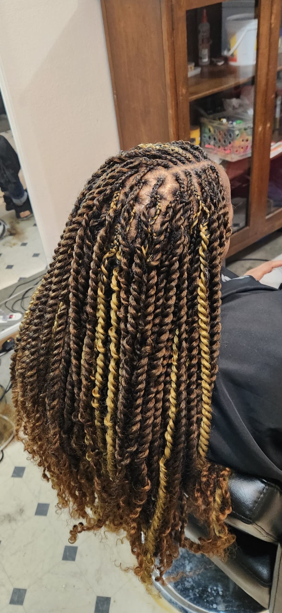 Passion Twists braided by Murielle Hair Braids in Fort Irwin, California