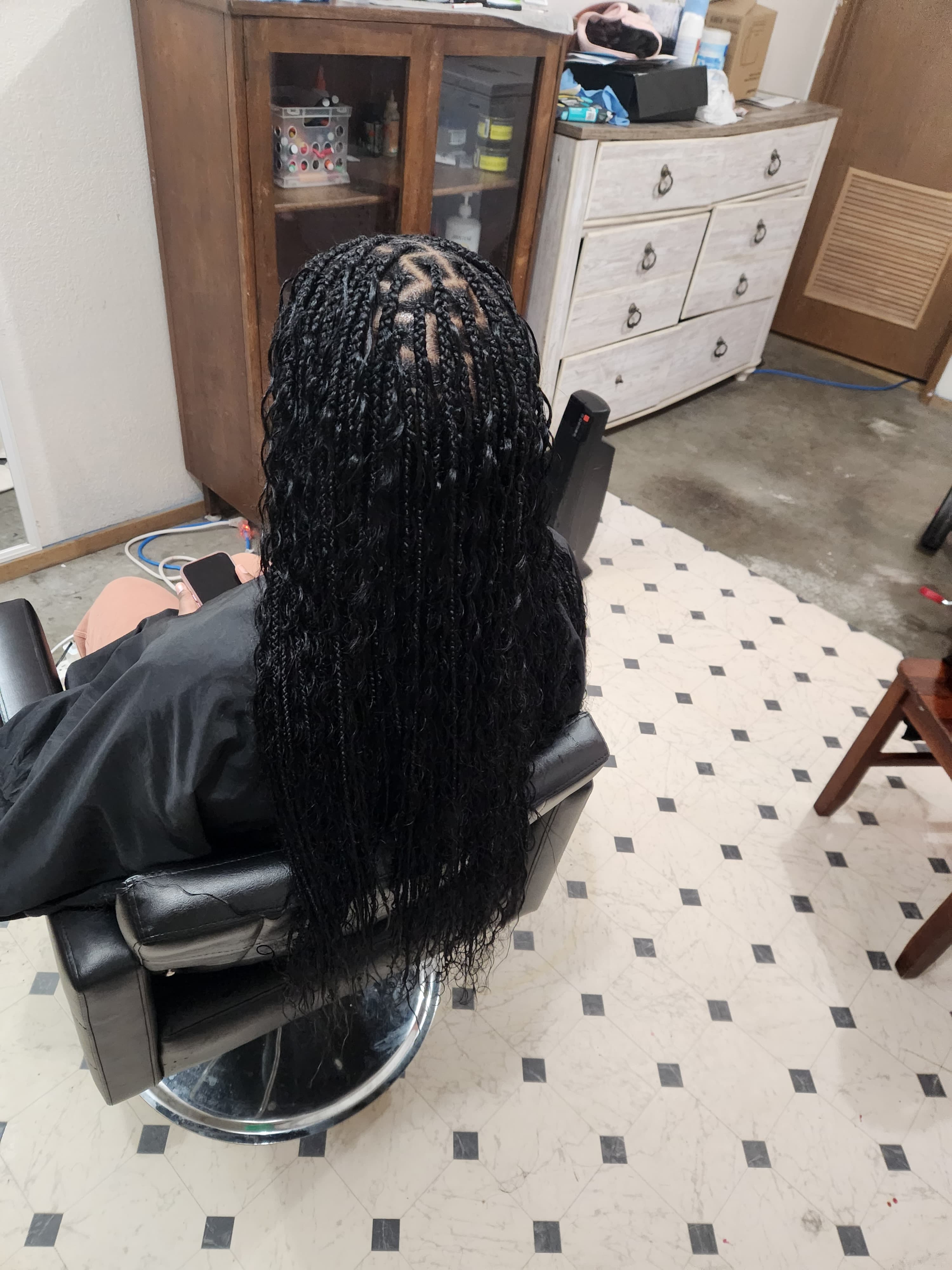 Small Boho Knotless braid