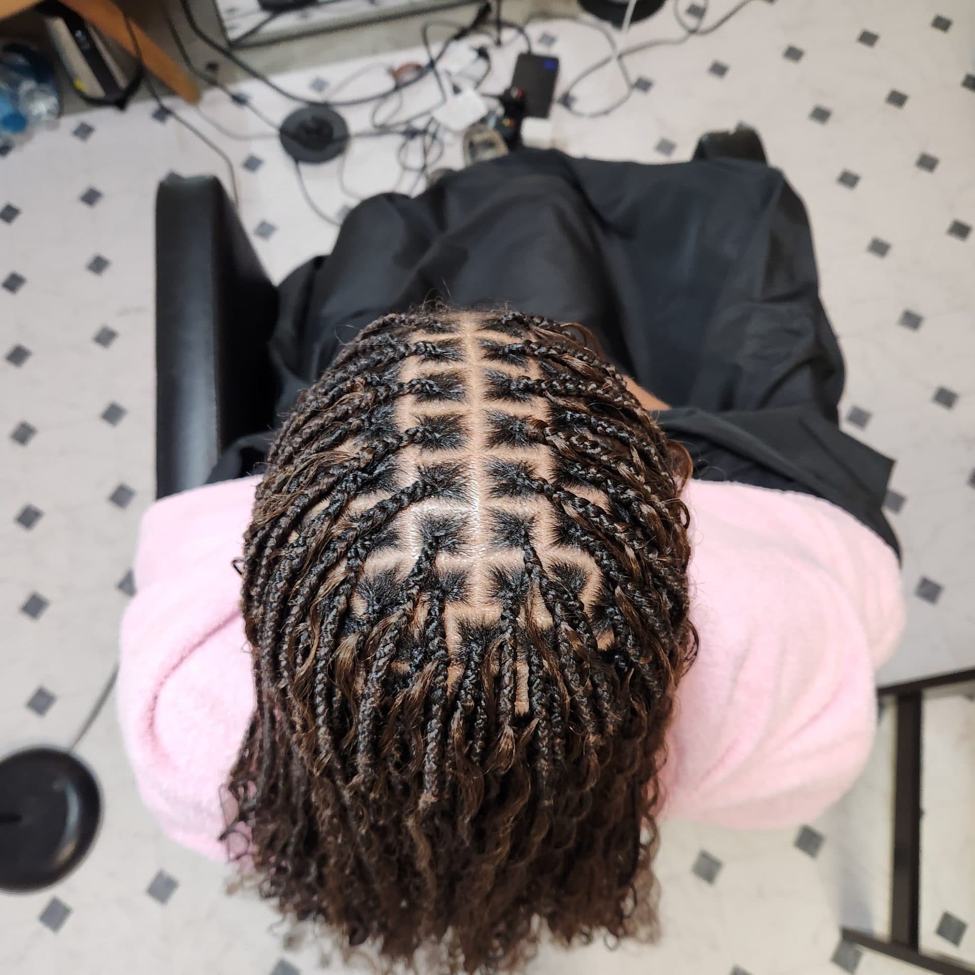 Long braids portrait