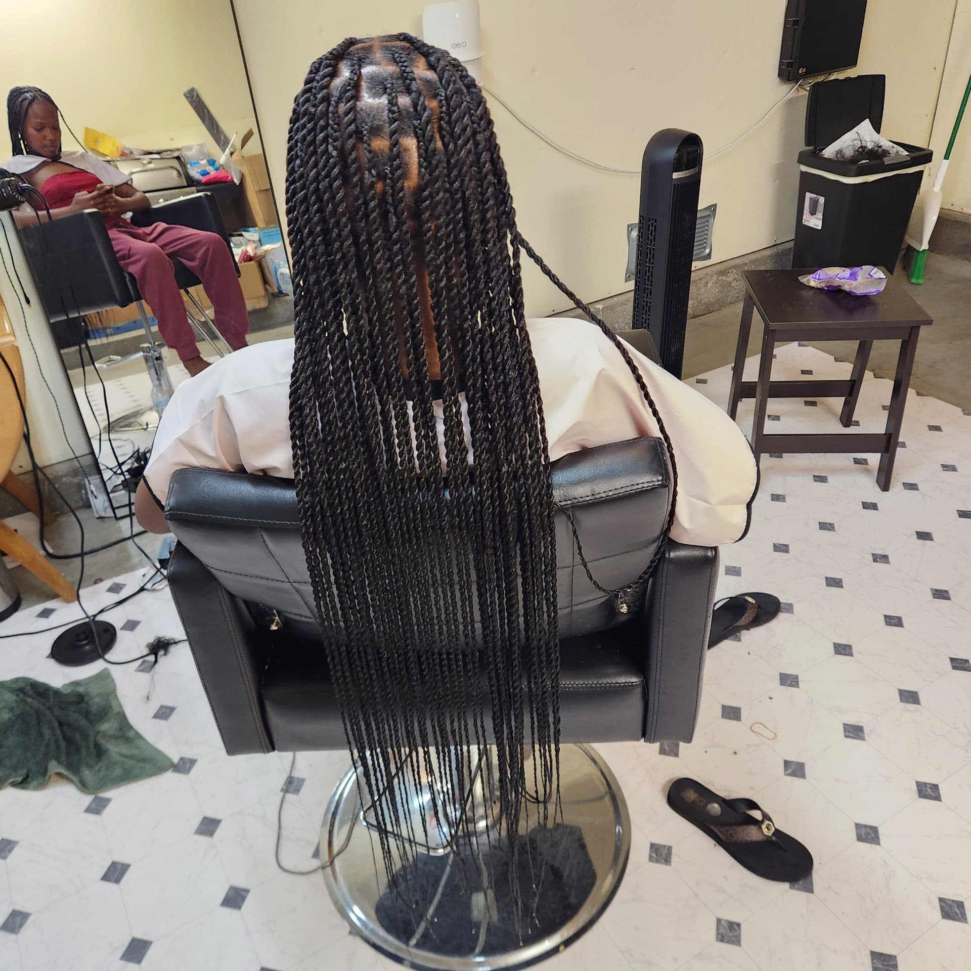 Senegalese Twists braided by Murielle Hair Braids in Fort Irwin, California